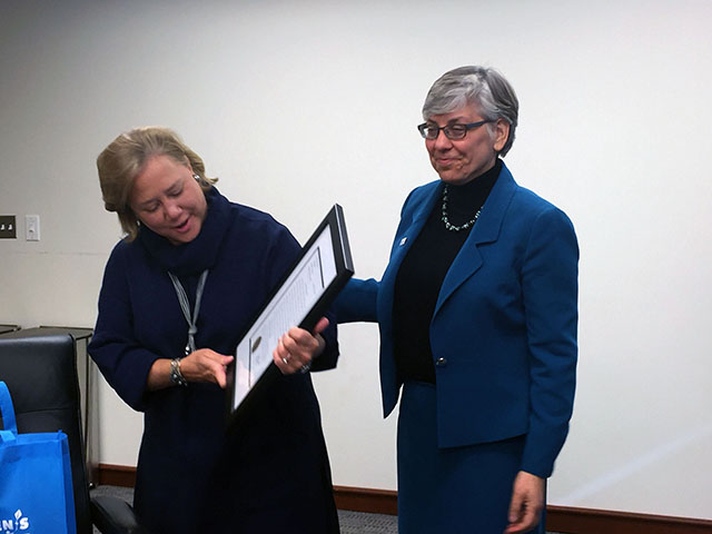 Former Louisiana Senator Mary Landrieu and Children's Law Center's Judith Sandalow