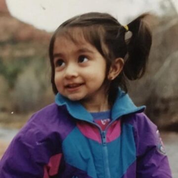 Veena Subramanian childhood photo