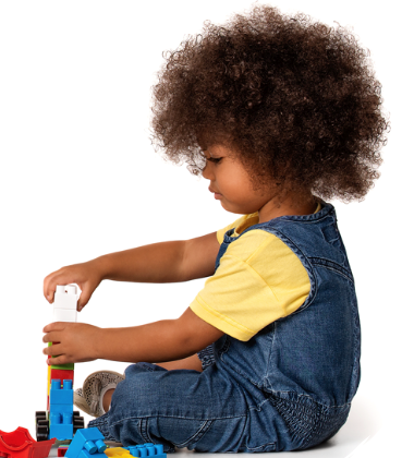 Stock photo of child playing.