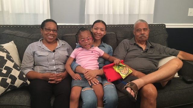 Markia with her great aunt and uncle