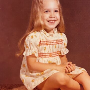 Childhood photo of Pam Shilling